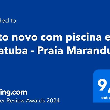 Apto Novo Com Piscina Em Ubatuba - Praia Maranduba Kültér fotó