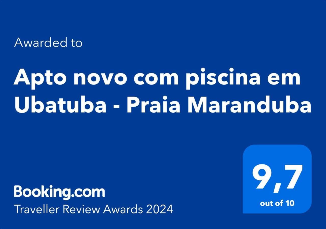 Apto Novo Com Piscina Em Ubatuba - Praia Maranduba Kültér fotó